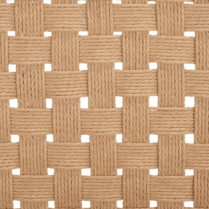 Woven Dining Chair Set of 2 - Natural Rattan Armless