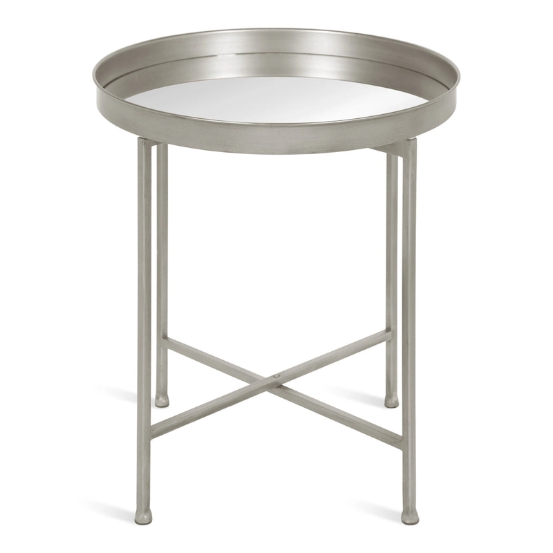 Kate and Laurel Celia Round Metal Side Table - 18.25x18.25x22