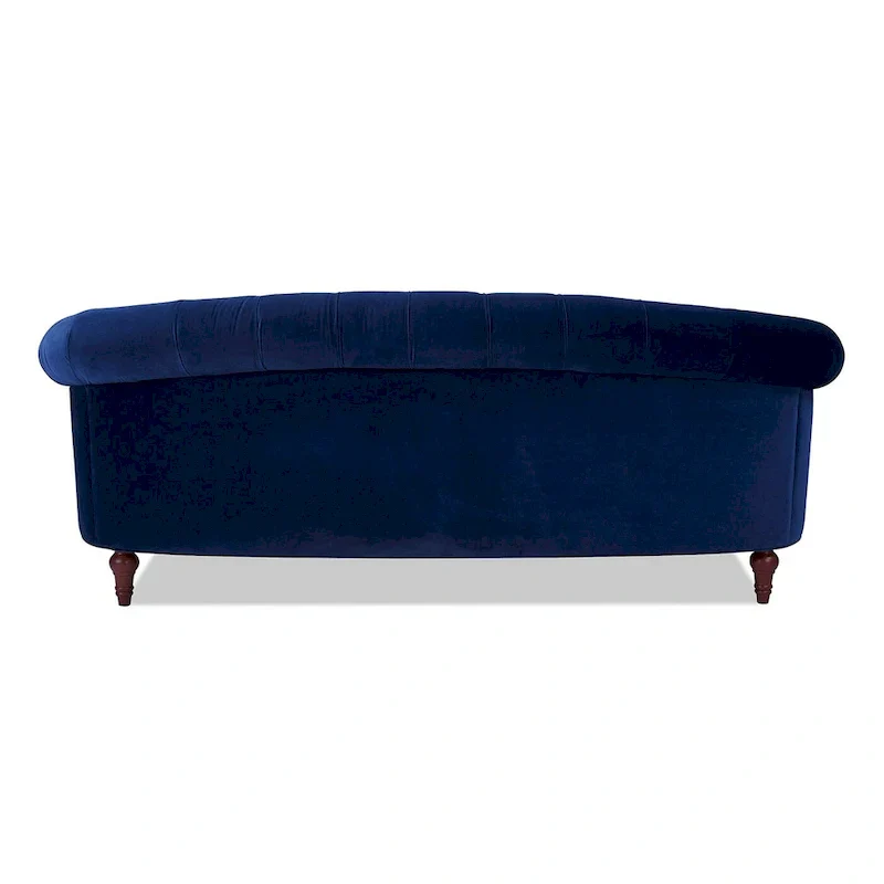 La Rosa 84 Mid-Century Modern Velvet Upholstered Chesterfield Tufted Sofa