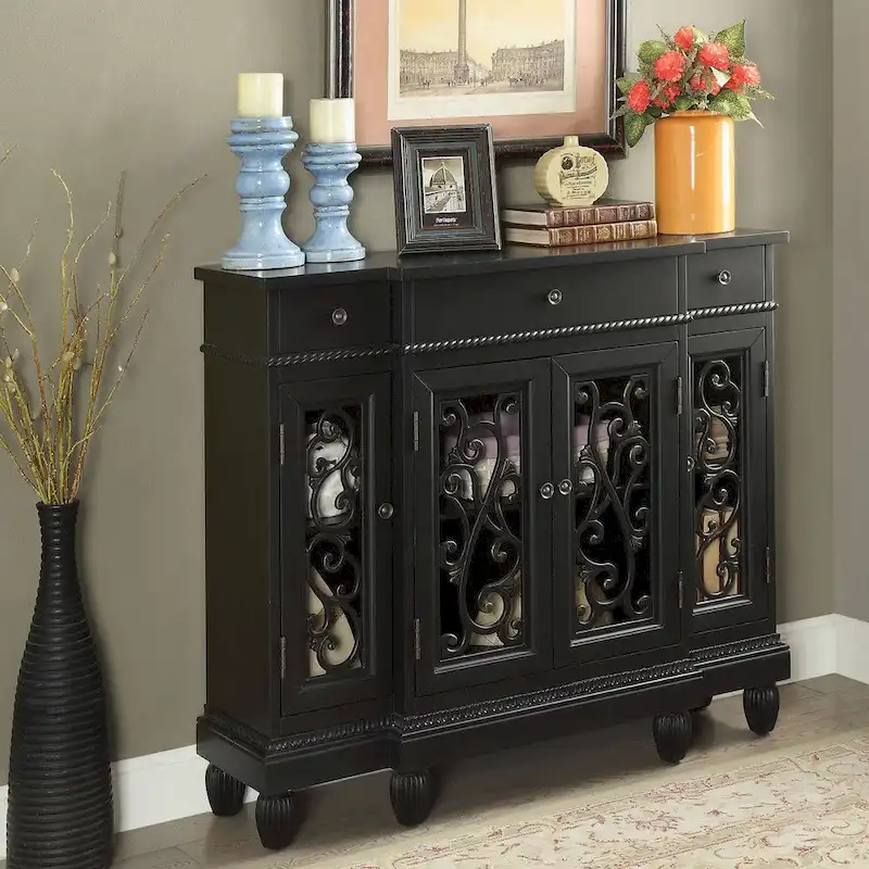 Furniture of America Bark Vintage 4-storage Hallway Cabinet