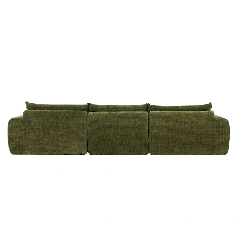 116  Fully Compressed Sofa with High Density Foam,Particle Chenille