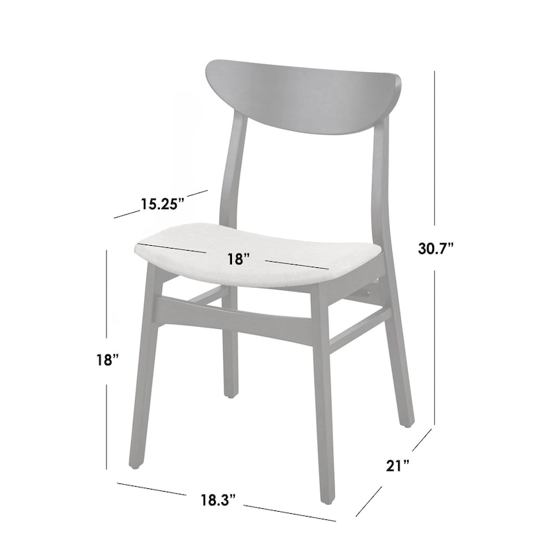 Simple Living Parlin Solid Wood Dining Chair (Set of 4)