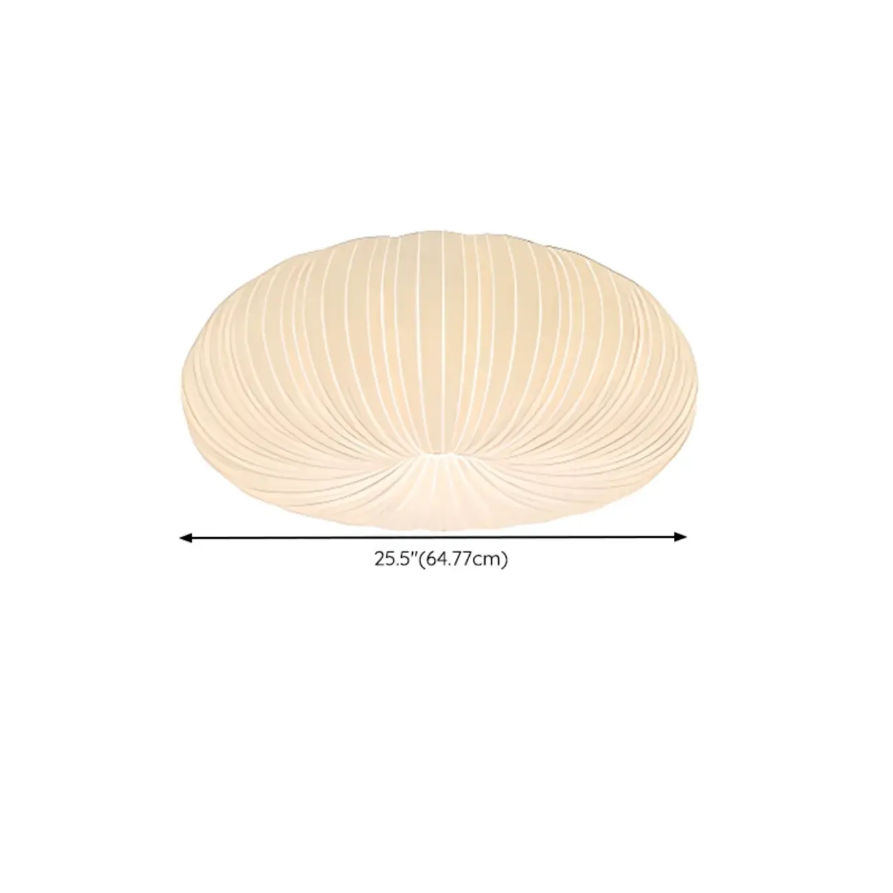 Modern Circle-shaped Flush Ceiling Light With Resin Shade