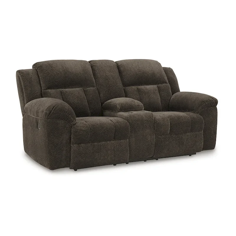 Signature Design by Ashley Frohn Double Reclining Loveseat with Console - 80W x 40D x 42H