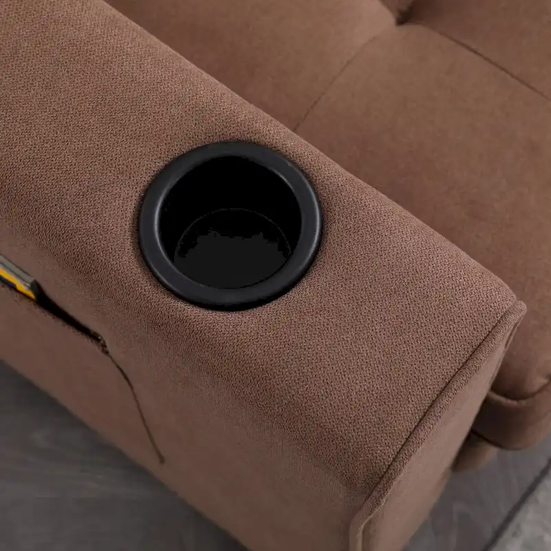 Foldable Tufted Loveseat with Pull Out Bed and Side Pockets