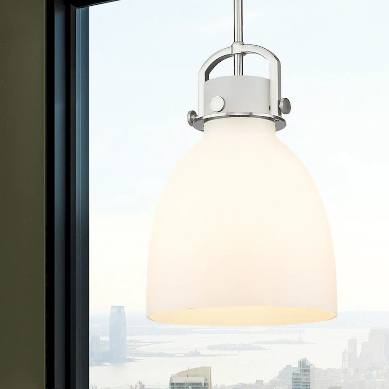 Innovations Lighting Newton Bell - 1 Light 10  Stem Hung Pendant