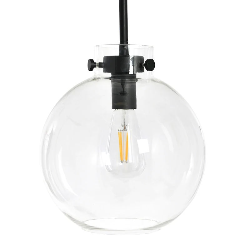 Robert Stevenson Lighting Marson - Clear Glass and Metal Ceiling Light