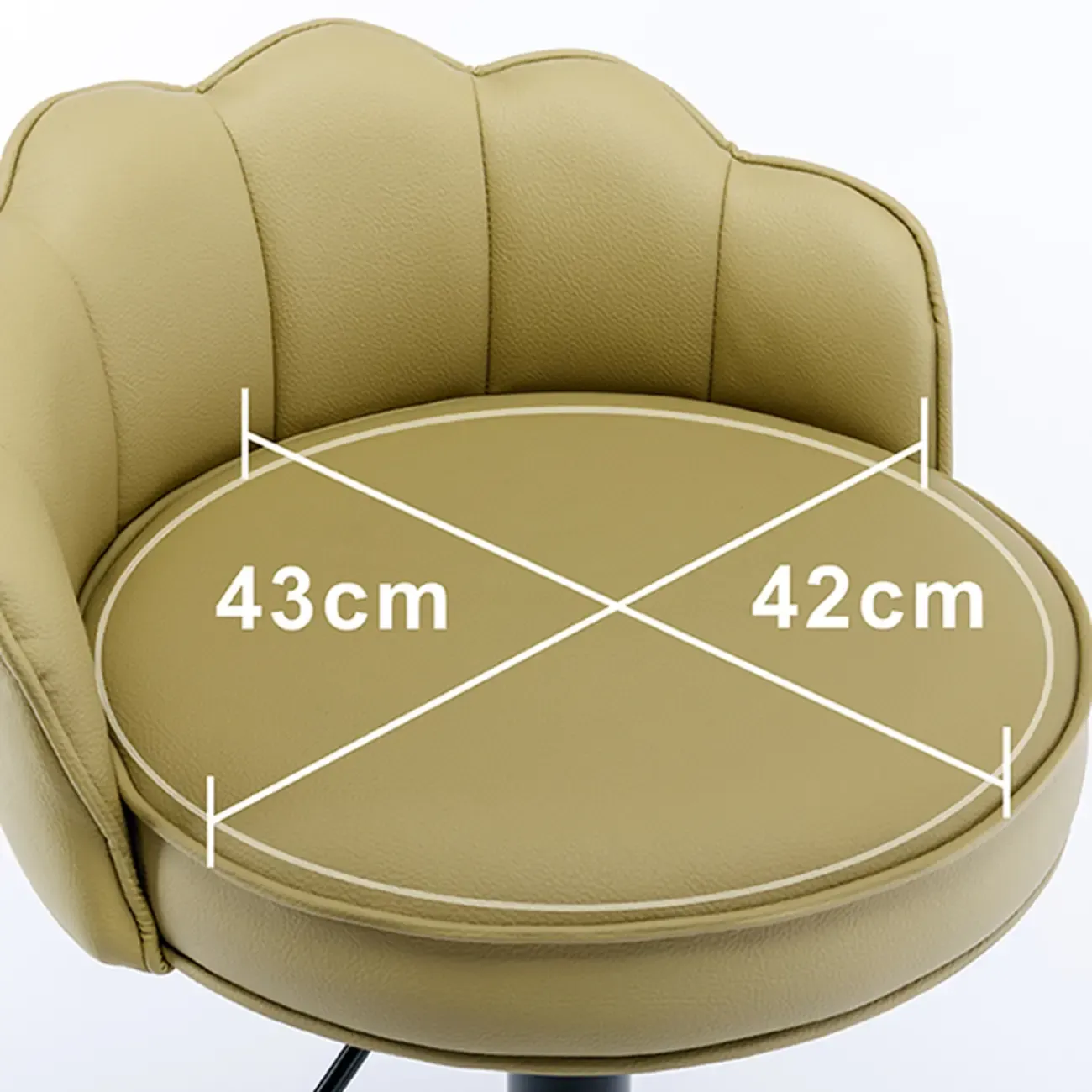 360¡ã Swivel Leather Bar Stool Counter Height