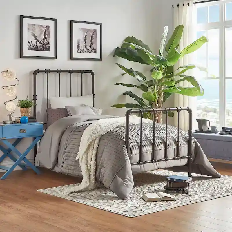 West Antique Industrial Iron Bed by iNSPIRE Q Classic