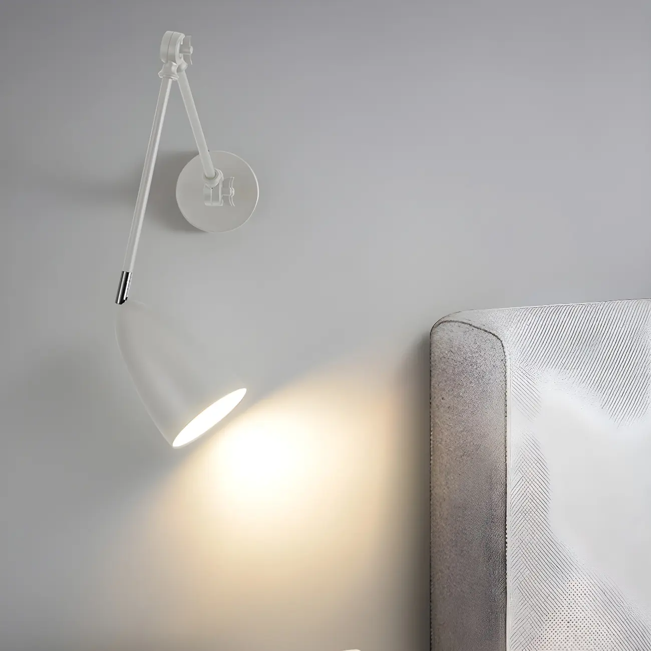 Simple Metal Dome Swing Arm Wall Light