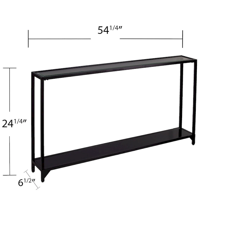 SEI Furniture Glenn Narrow Metal Console Table