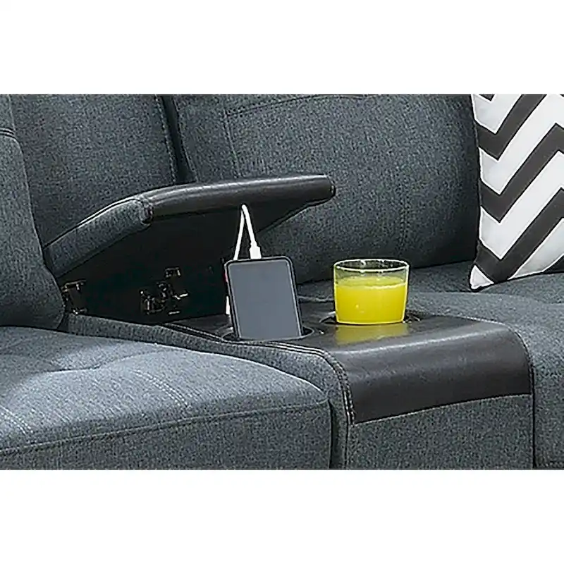 Bobkona Troy Plush Polyfiber 2-piece Sofa and Loveseat Set