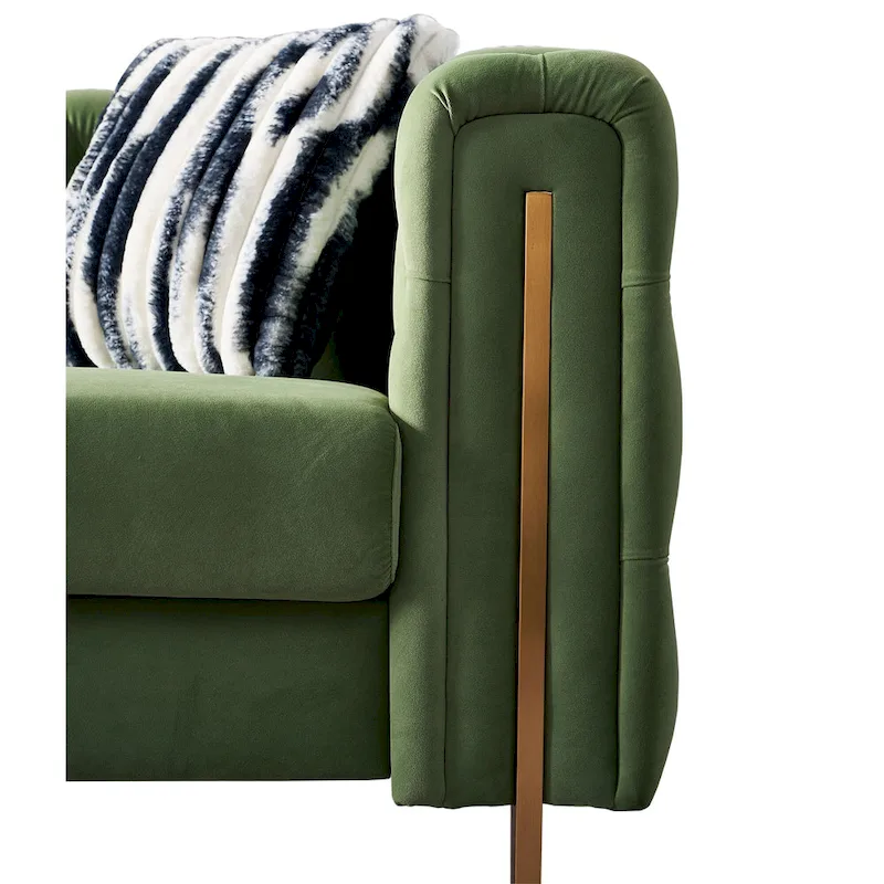 Modern Tufted Velvet Living Room Sofa