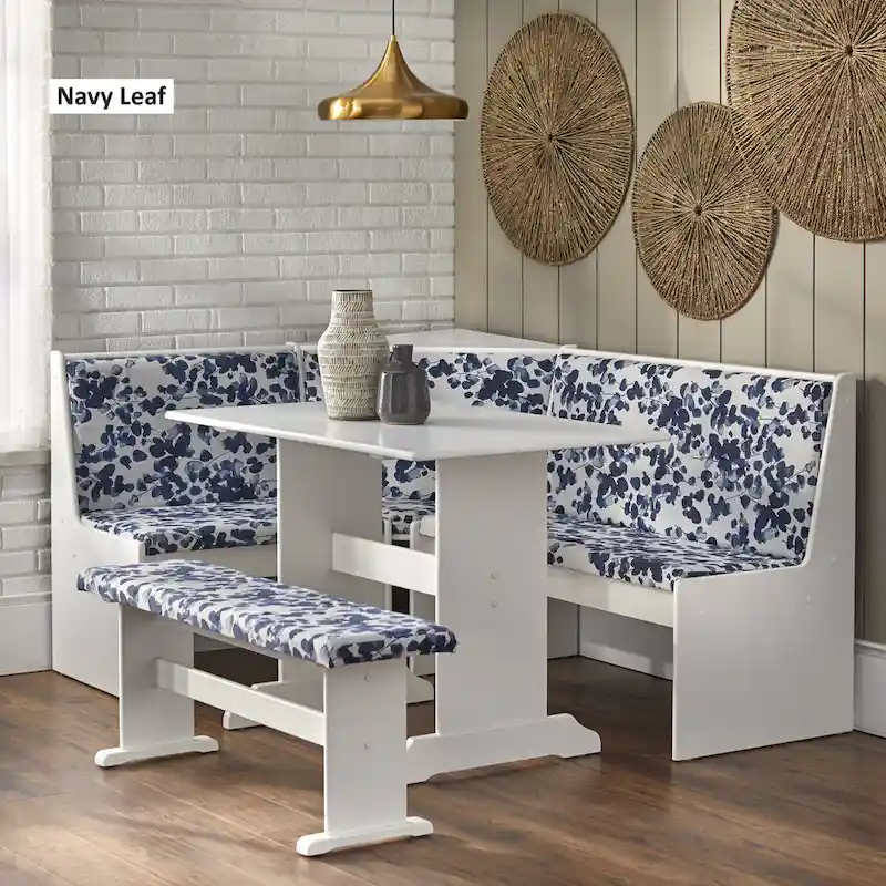 Simple Living 3-piece Lacey Upholstered Nook Set