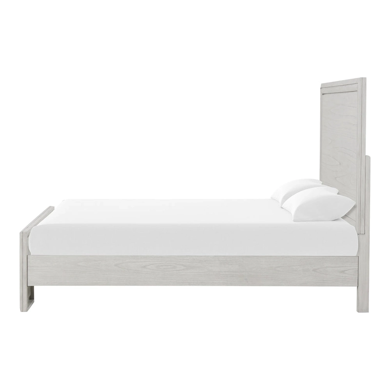 Furniture of America Klasiin Rustic White Wood Panel Bed