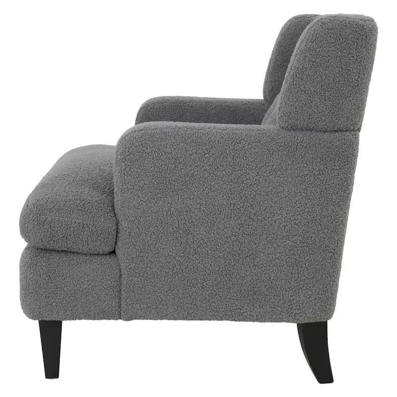 Modern Fabric Accent Chair with Cushion Back