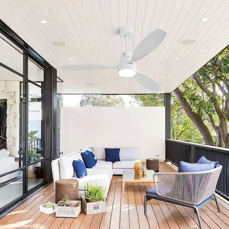 52  Low Profile Ceiling Fan with Light and Remote Control