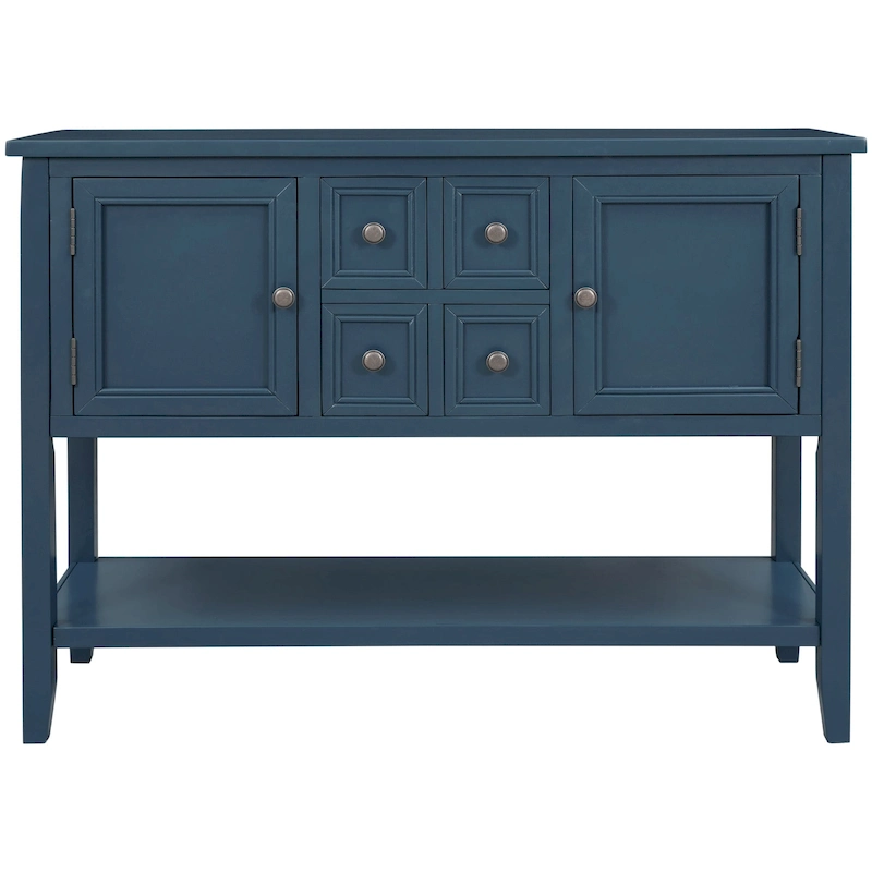 Modern Buffet Sideboard Console Table with Bottom Shelf