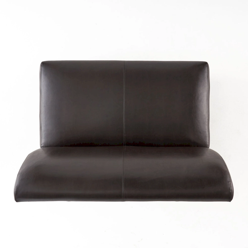 Darcy Brown Bonded Leather Loveseat