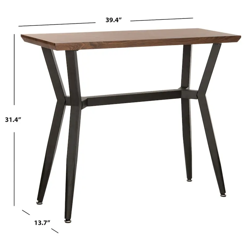 SAFAVIEH Lynda Brown/ Black Console Table - 39.4 x 13.7 x 31.4 - 39Wx14Dx31H
