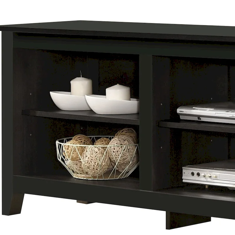 70 W TV Stand with Open Shelves and Cable Management