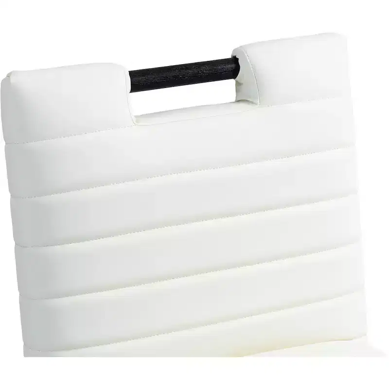 Meridian Furniture,Aimee Cream Vegan Leather Counter Stool