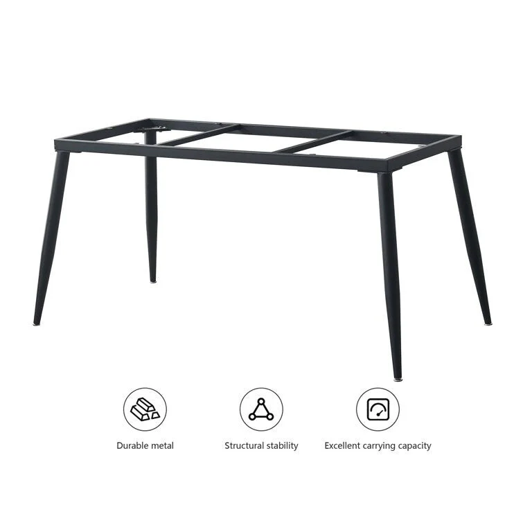 70.8 inch rectangular white kitchen dining table, with a sintered stone marble tabletop, metal legs