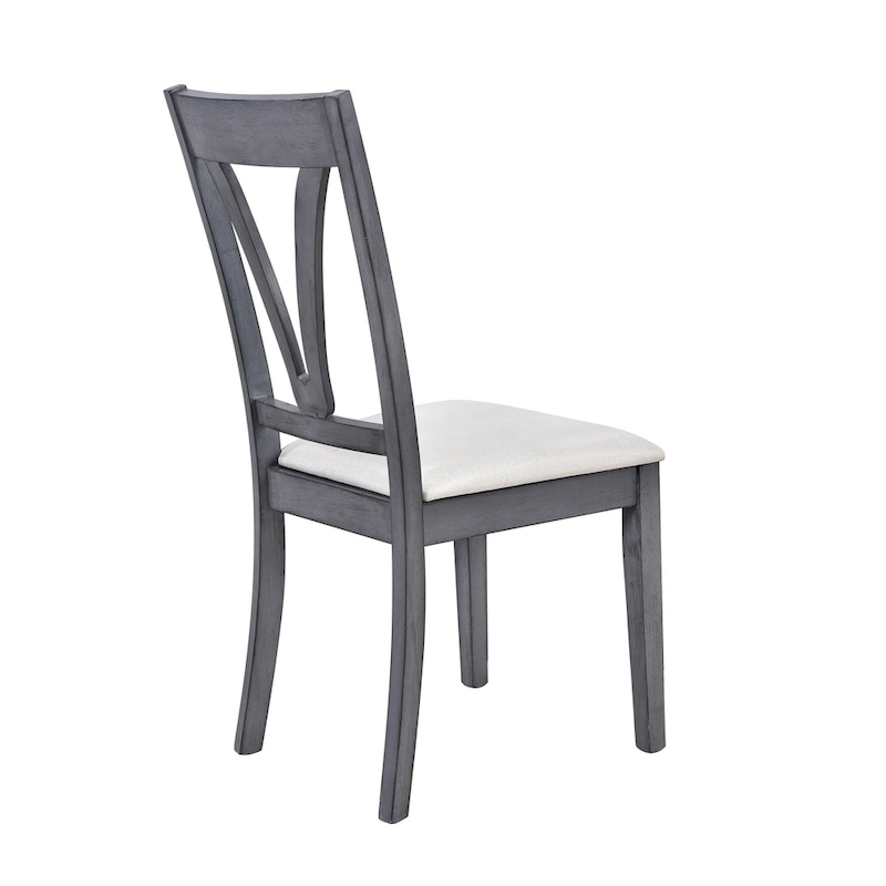 Mid-Century Wood 5-Piece Dining Table Set