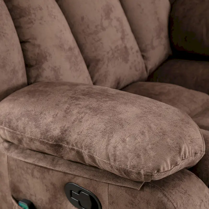 360 Rotatable Swing Manual Massage Rocker Recliner With Heat And Vibration