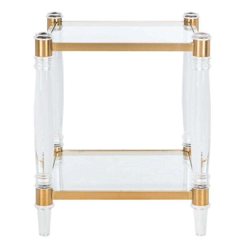 SAFAVIEH Couture Lirie Acrylic Accent Table - 20 W x 20 L x 24 H - 20Wx20Dx24H