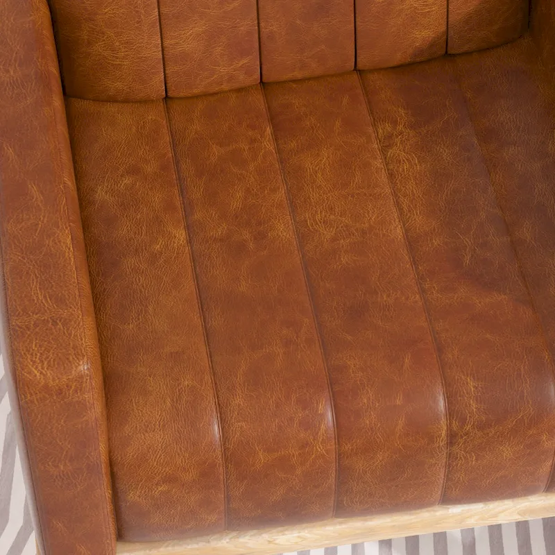 Adjustable Rocking Chair, Nursery Glider Chair with Adjustable High Back and Foot Rest