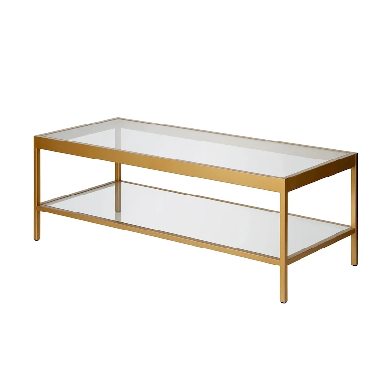 Metal and Glass Coffee Table