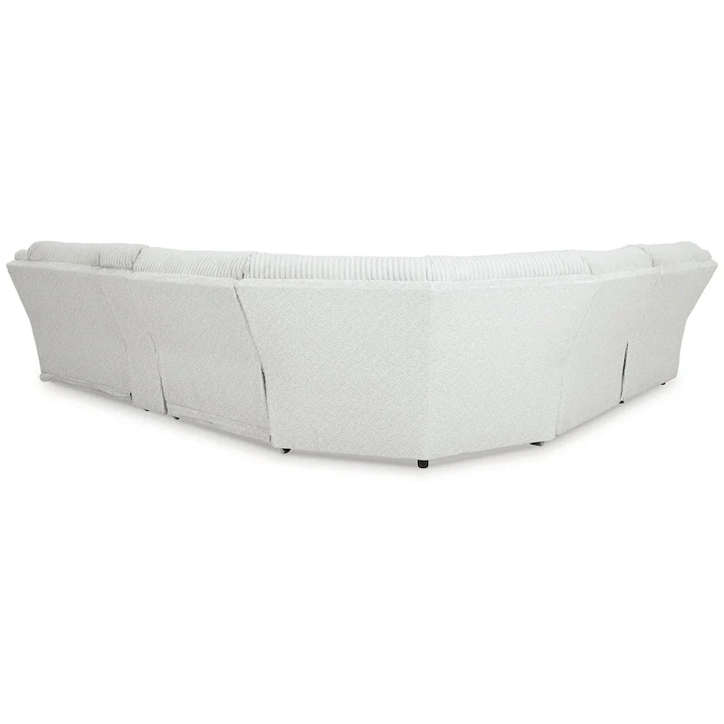 Signature Design by Ashley Top Tier Light Gray 6-Piece Reclining Sectional with Chaise - 149.5W x 132.5D x 40H