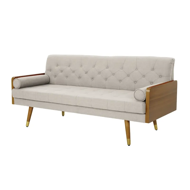 Jalon Tufted Fabric Sofa by Christopher Knight Home
