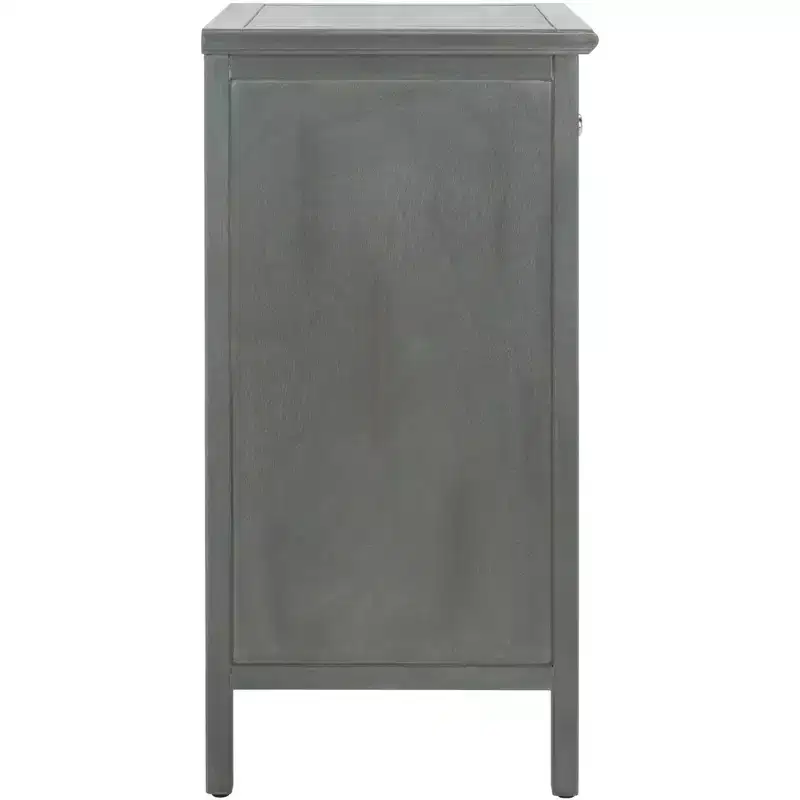 1 Drawer Nightstand With Glass Cabinet