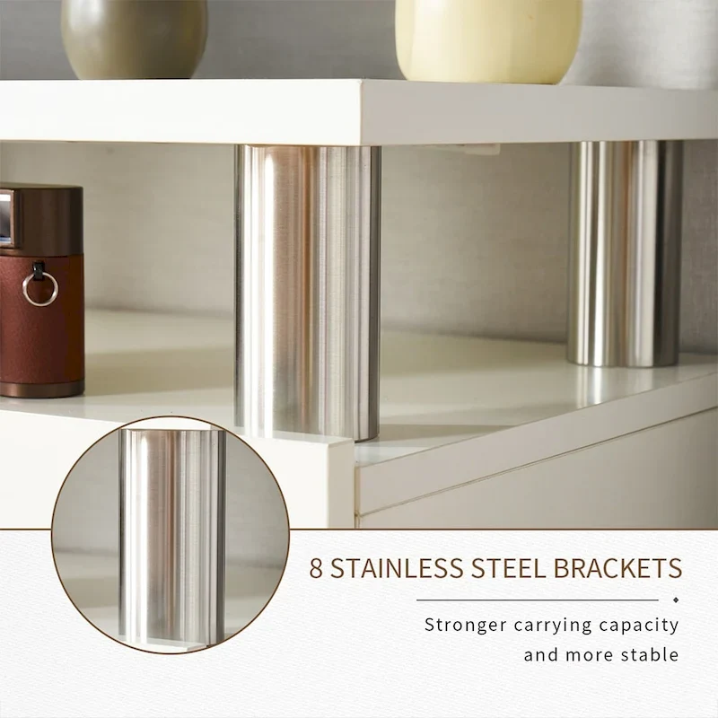 70 Fireplace TV Stand with 36 Electric Fireplace