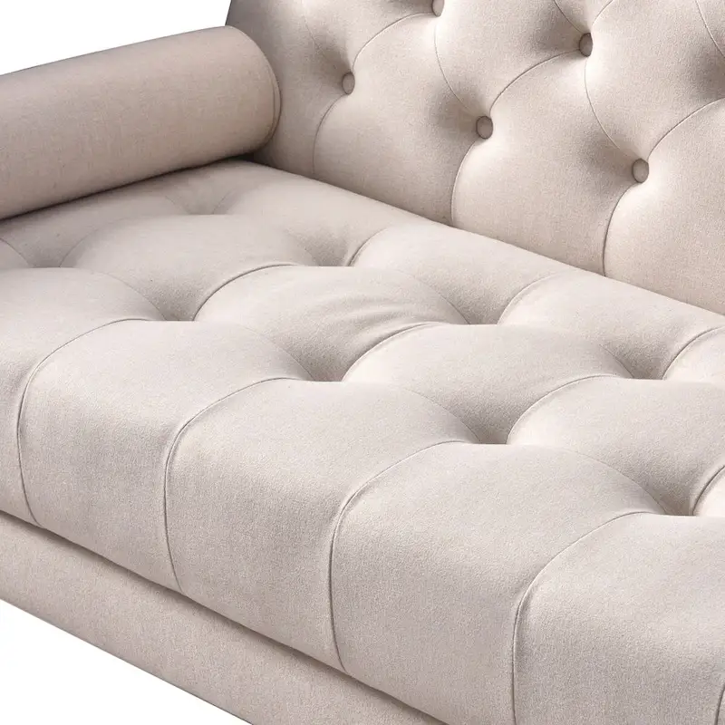 Mid Century Modern Living Room Adjustable Folding Sofa Bed