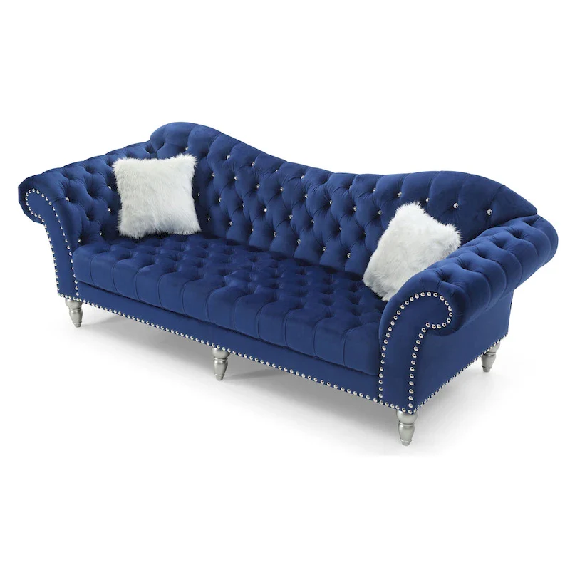 Wilshire Velvet Tufted Sofa
