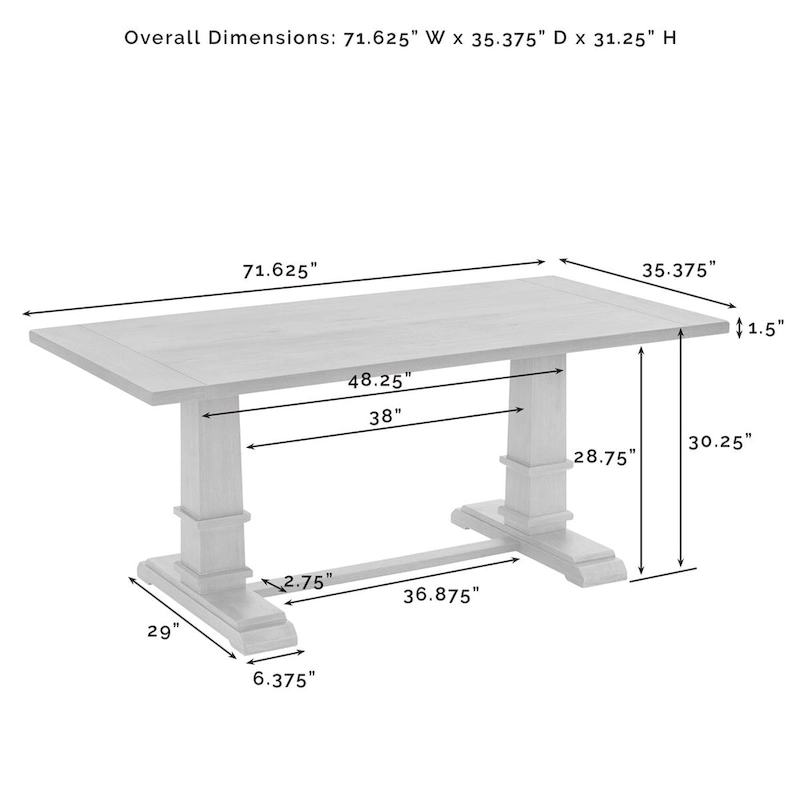 Crosley Joanna 6Pc Dining Set