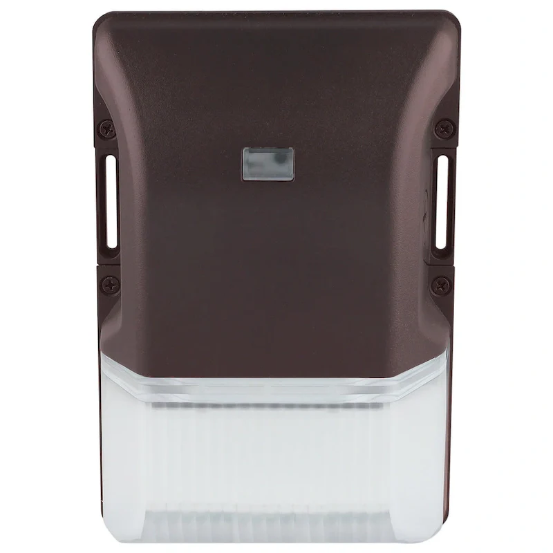 LED Small Wall Pack 20W CCT Selectable 3K/4K/5K Bronze Finish 100-277V