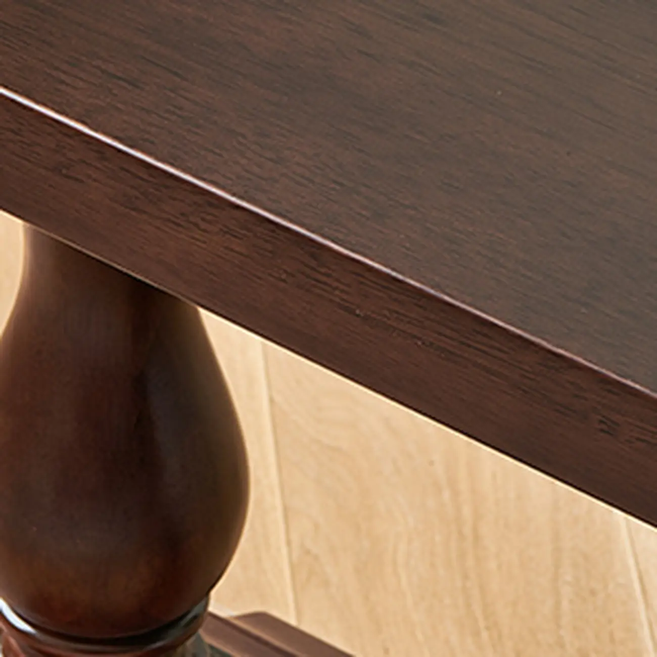 Modern Solid Wood Brown Living Room Bench