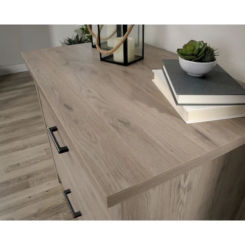 Lateral File Cabinet with Safety Interlock - Pebble Pine Finish