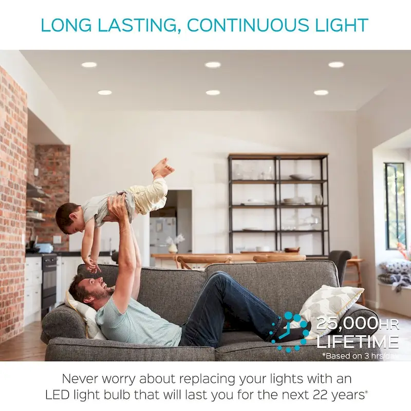 Luxrite BR40 LED Light Bulbs,14W= 85W Dimmable, 1100 Lumen, LED Flood Light Bulb, 14W, E26 Medium Base (12 Pack)