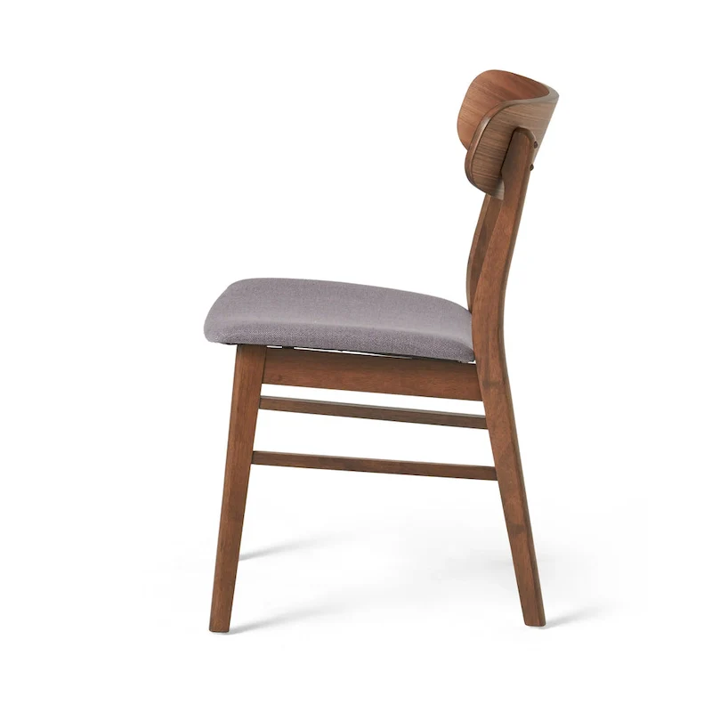 Fabric-upholstered Wood Dining Chairs