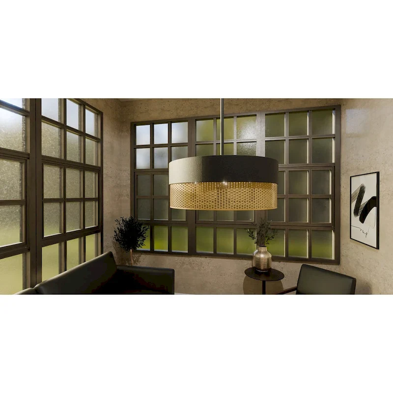 Alani 4-Light Matte Black Pendant Light