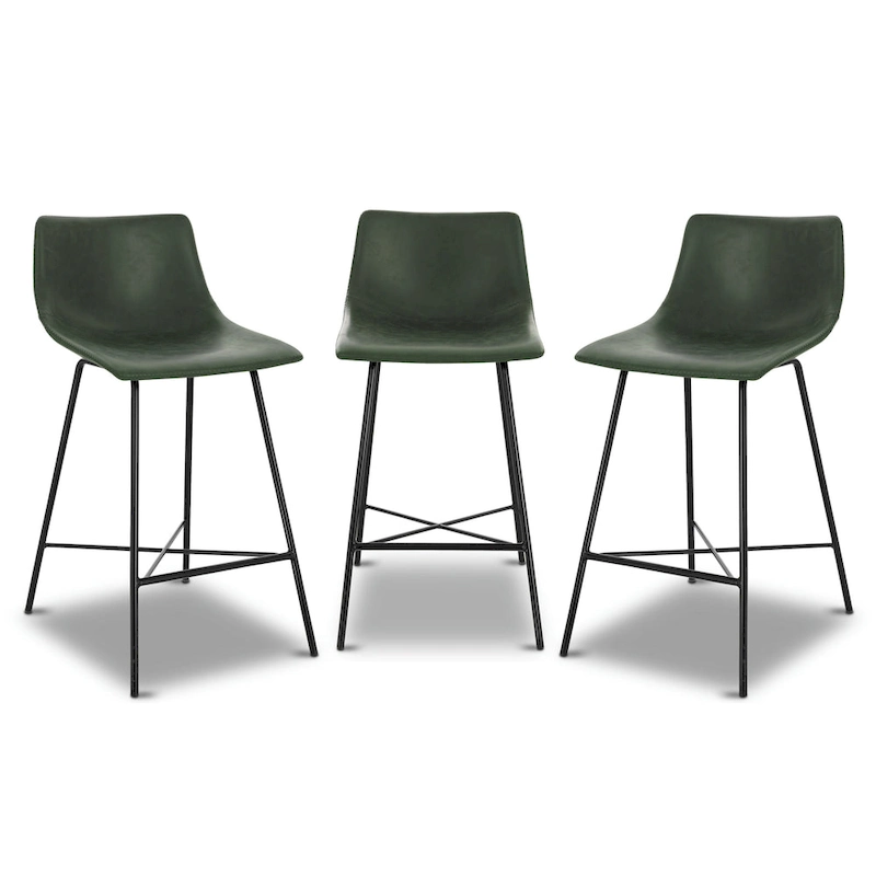 Poly & Bark Paxton 24-inch Counter Stool (Set of 3)
