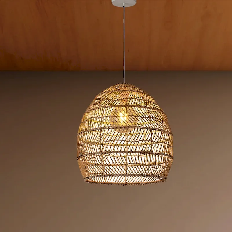 17 inch bamboo cage shape pendant