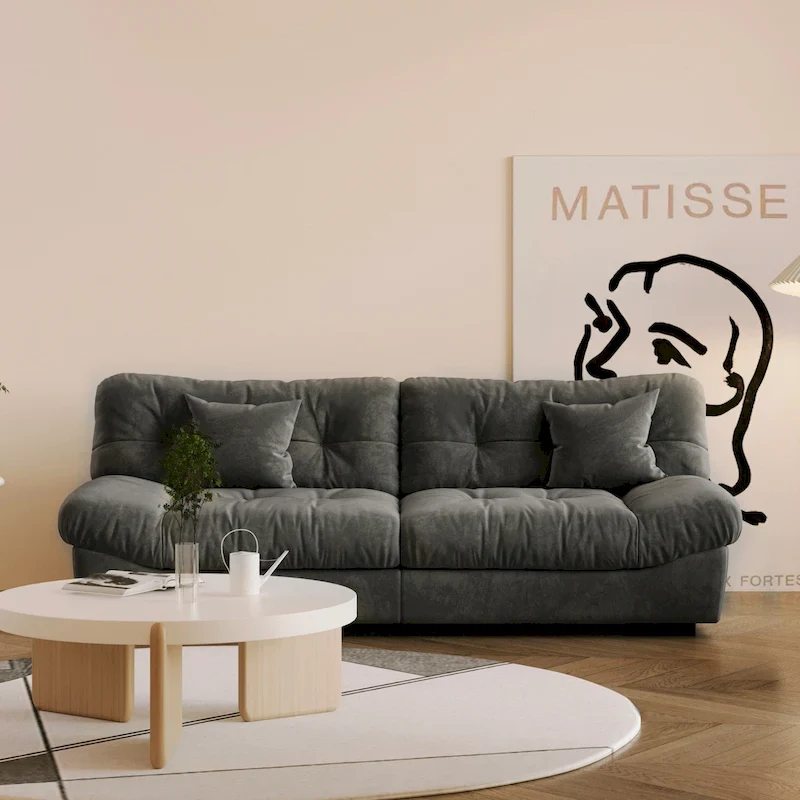 89 Tufted Sofa Cloud Shaped Couch