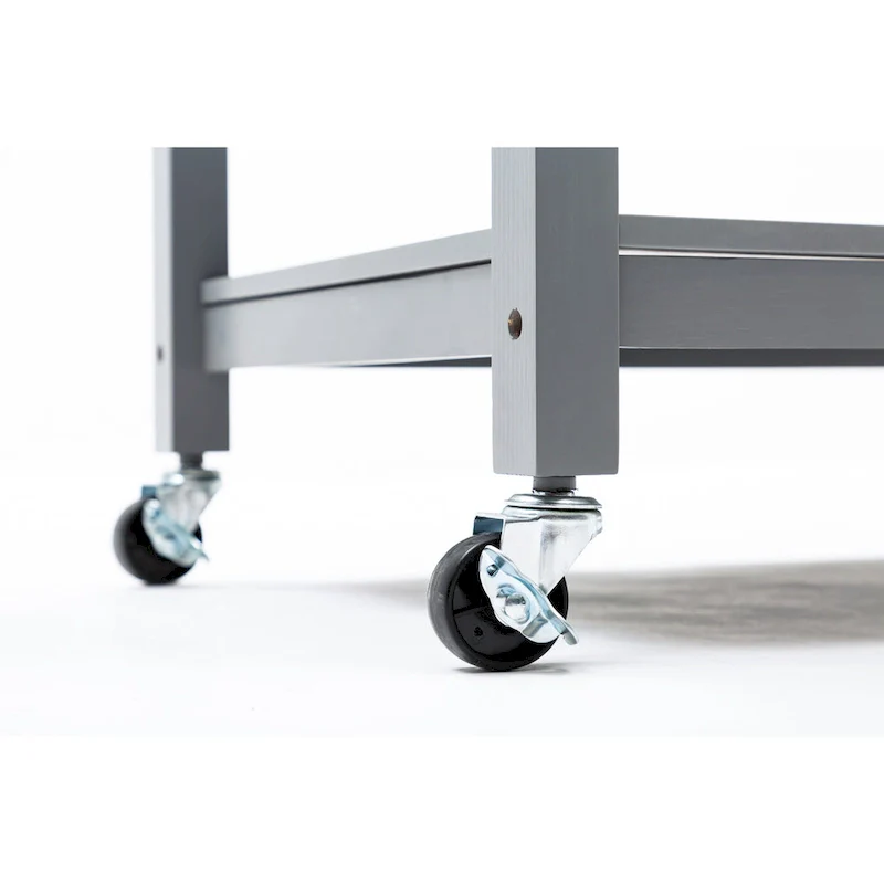 Holland Kitchen Cart With Stainless Steel Top