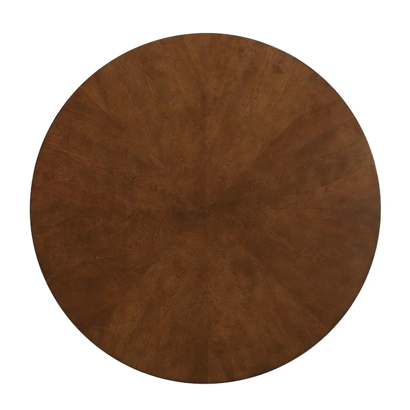 Walnut 47-inch Round Leg Dining Table